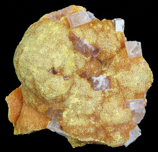 Orpiment With Barite Crystals - Peru #63793